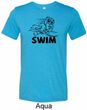 Mens Black Penguin Power Swim Tri Blend Tee