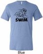 Mens Black Penguin Power Swim Tri Blend Tee