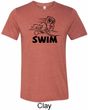 Mens Black Penguin Power Swim Tri Blend Tee