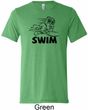 Mens Black Penguin Power Swim Tri Blend Tee