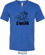 Mens Black Penguin Power Swim Tri Blend V-neck
