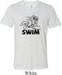 Mens Black Penguin Power Swim Tri Blend V-neck