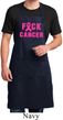 Mens Breast Cancer Apron F*CK Cancer Full Length Apron with Pockets