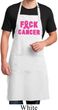 Mens Breast Cancer Apron F*CK Cancer Full Length Apron with Pockets