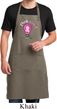 Mens Breast Cancer Apron Think Pink Full Length Apron with Pockets