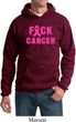 Mens Breast Cancer Awareness Hoodie F*CK Cancer Hoody
