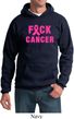 Mens Breast Cancer Awareness Hoodie F*CK Cancer Hoody