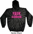Mens Breast Cancer Awareness Hoodie F*CK Cancer Tie Dye Hoody