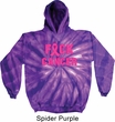 Mens Breast Cancer Awareness Hoodie F*CK Cancer Tie Dye Hoody