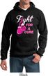 Mens Breast Cancer Awareness Hoodie Fight For a Cure Hoody