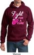 Mens Breast Cancer Awareness Hoodie Fight For a Cure Hoody