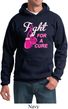 Mens Breast Cancer Awareness Hoodie Fight For a Cure Hoody