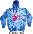 Mens Breast Cancer Awareness Hoodie Fight For a Cure Tie Dye Hoody