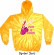 Mens Breast Cancer Awareness Hoodie Fight For a Cure Tie Dye Hoody