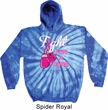 Mens Breast Cancer Awareness Hoodie Fight For a Cure Tie Dye Hoody