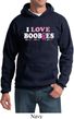 Mens Breast Cancer Awareness Hoodie I Love Boobies Hoody