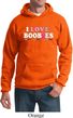 Mens Breast Cancer Awareness Hoodie I Love Boobies Hoody