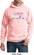 Mens Breast Cancer Awareness Hoodie I Love Boobies Hoody