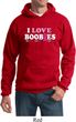 Mens Breast Cancer Awareness Hoodie I Love Boobies Hoody