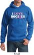 Mens Breast Cancer Awareness Hoodie I Love Boobies Hoody