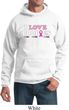 Mens Breast Cancer Awareness Hoodie I Love Boobies Hoody