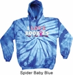 Mens Breast Cancer Awareness Hoodie I Love Boobies Tie Dye Hoody
