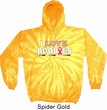 Mens Breast Cancer Awareness Hoodie I Love Boobies Tie Dye Hoody