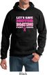 Mens Breast Cancer Awareness Hoodie Motor Boating Hoody