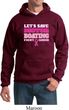 Mens Breast Cancer Awareness Hoodie Motor Boating Hoody