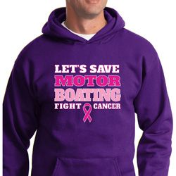 Mens Breast Cancer Awareness Hoodie Motor Boating Hoody Mens Breast Cancer Awareness Hoodie Motor Boating Hoody