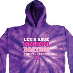 Mens Breast Cancer Awareness Hoodie Motor Boating Tie Dye Hoody Mens Breast Cancer Awareness Hoodie Motor Boating Tie Dye Hoody