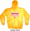 Mens Breast Cancer Awareness Hoodie Motor Boating Tie Dye Hoody