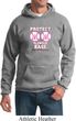 Mens Breast Cancer Awareness Hoodie Protect 2nd Base Hoody