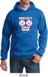 Mens Breast Cancer Awareness Hoodie Protect 2nd Base Hoody