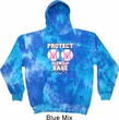 Mens Breast Cancer Awareness Hoodie Protect 2nd Base Tie Dye Hoody