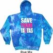 Mens Breast Cancer Awareness Hoodie Save Your Tatas Tie Dye Hoody