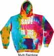 Mens Breast Cancer Awareness Hoodie Save Your Tatas Tie Dye Hoody