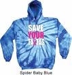 Mens Breast Cancer Awareness Hoodie Save Your Tatas Tie Dye Hoody
