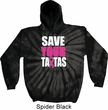 Mens Breast Cancer Awareness Hoodie Save Your Tatas Tie Dye Hoody