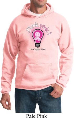 Mens Breast Cancer Awareness Hoodie Think Pink Hoody