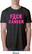 Mens Breast Cancer Awareness Shirt F*CK Cancer Burnout Tee T-Shirt