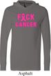 Mens Breast Cancer Awareness Shirt F*CK Cancer Lightweight Hoodie Tee