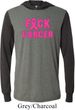 Mens Breast Cancer Awareness Shirt F*CK Cancer Lightweight Hoodie Tee