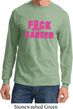 Mens Breast Cancer Awareness Shirt F*CK Cancer Long Sleeve Tee T-Shirt