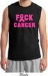 Mens Breast Cancer Awareness Shirt F*CK Cancer Muscle Tee T-Shirt