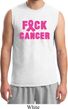 Mens Breast Cancer Awareness Shirt F*CK Cancer Muscle Tee T-Shirt