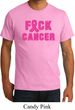 Mens Breast Cancer Awareness Shirt F*CK Cancer Organic Tee T-Shirt