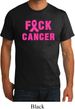 Mens Breast Cancer Awareness Shirt F*CK Cancer Organic Tee T-Shirt