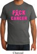 Mens Breast Cancer Awareness Shirt F*CK Cancer Organic Tee T-Shirt