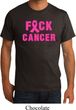 Mens Breast Cancer Awareness Shirt F*CK Cancer Organic Tee T-Shirt